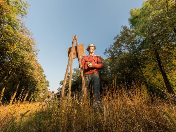 Een foto van kunstwerk op Landgoed De Utrecht